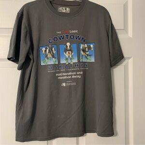 New Balance Gray Running Athletic Shirt Marathon XL Lightweight Like New